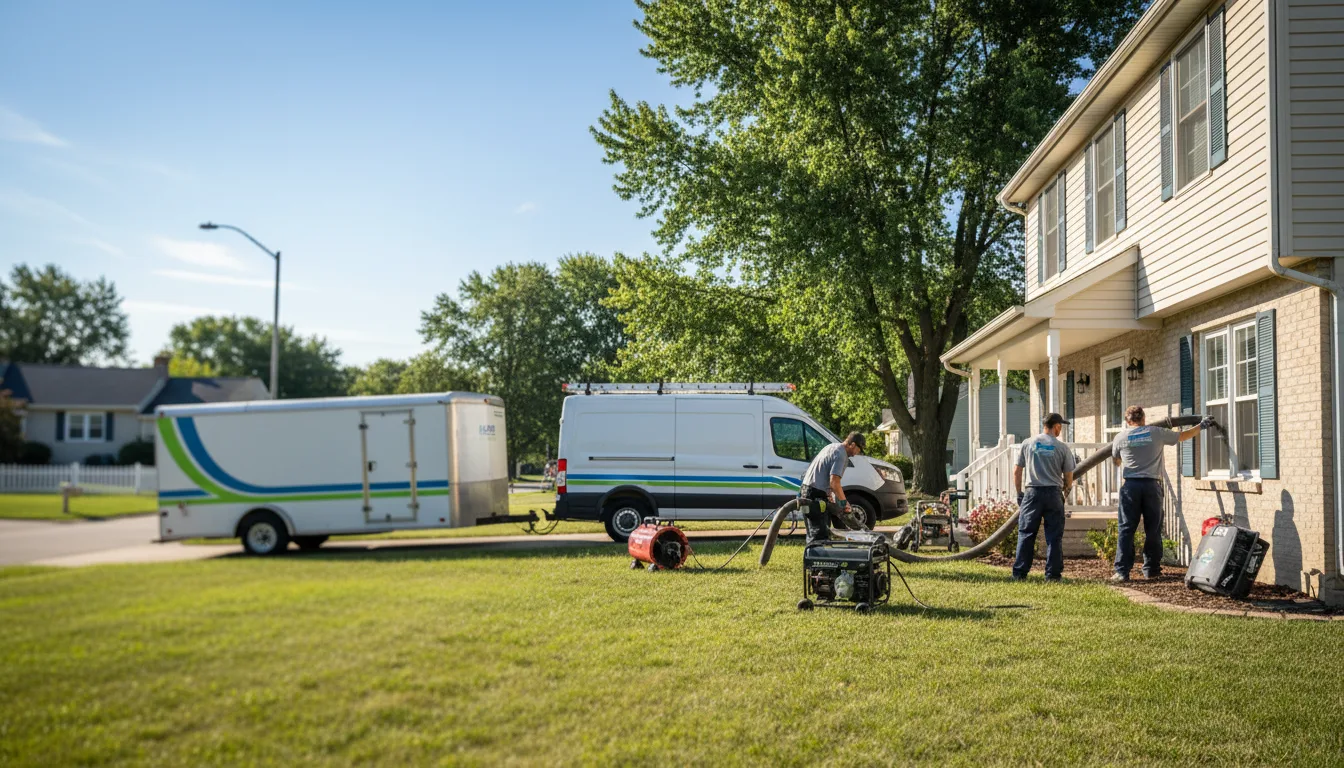 Flooded Basement Restoration And Cleanup With Repair in Berkey, OH near me